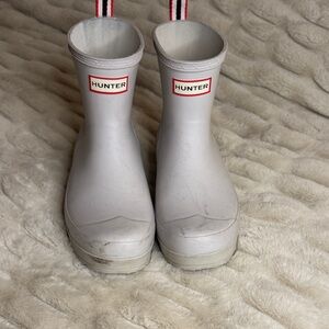 Hunter Light Gray Waterproof Boots